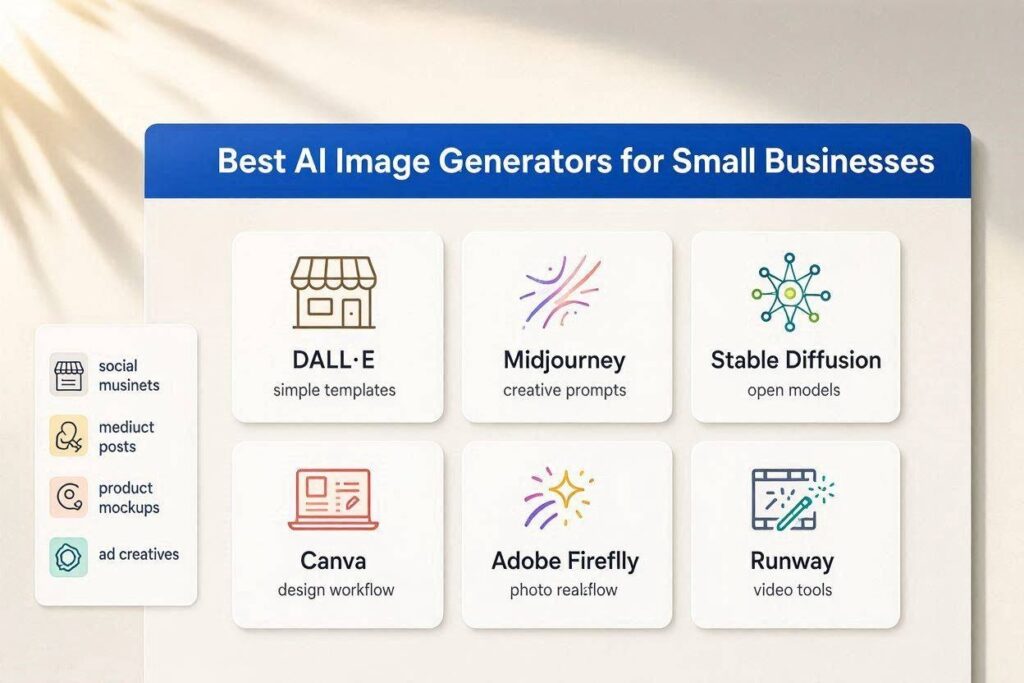 Best AI Image Generators for Small Businesses (2026 Guide)
