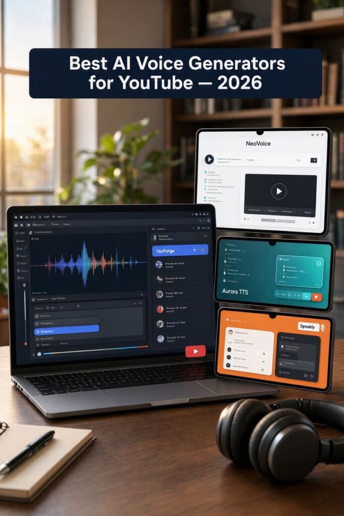 Best AI Voice Generators for YouTube in 2026