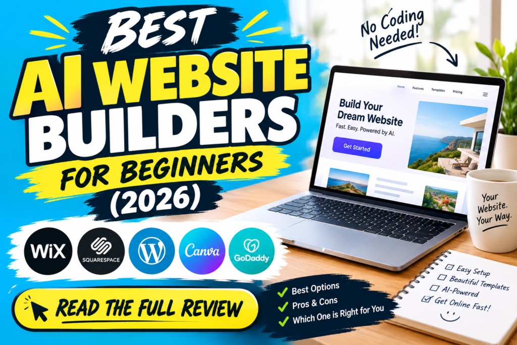 Best AI Website Builders for Beginners (2026)